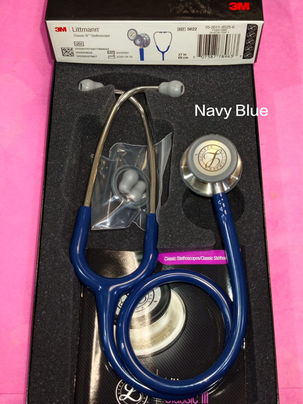 3M Littmann Classic III — Navy Blue